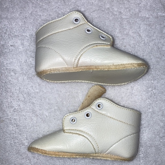 Vintage mrs day ideal baby shoe washable style 106 size 0 medium white - Picture 5 of 7
